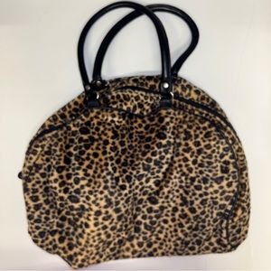 Leopard print tote purse. Like new.